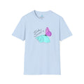Butterfly & Seashell Graphic T-Shirt — Pastel Beach Nature Tee